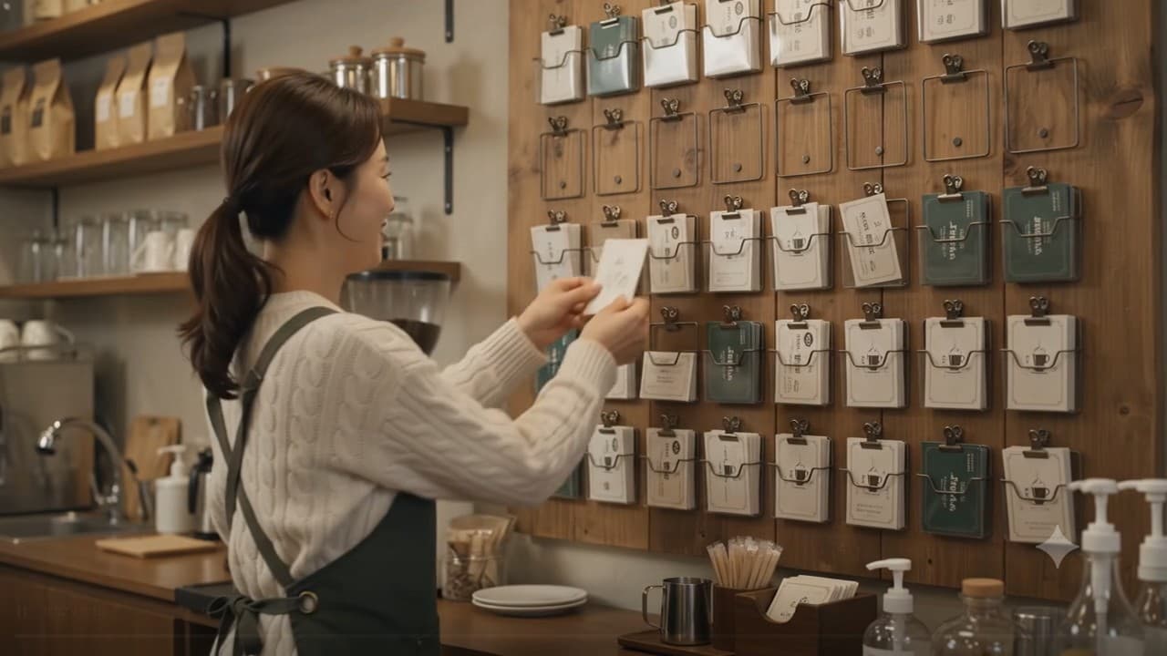 카페 사장님 부부의 쿠폰 명함